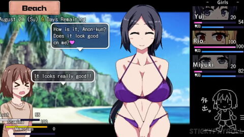 Summer Memories - FULL Ryu Final Story - Big Tits Blonde Step-Sister gets her pussy DESTROYED [Hentai sex game] - part 1